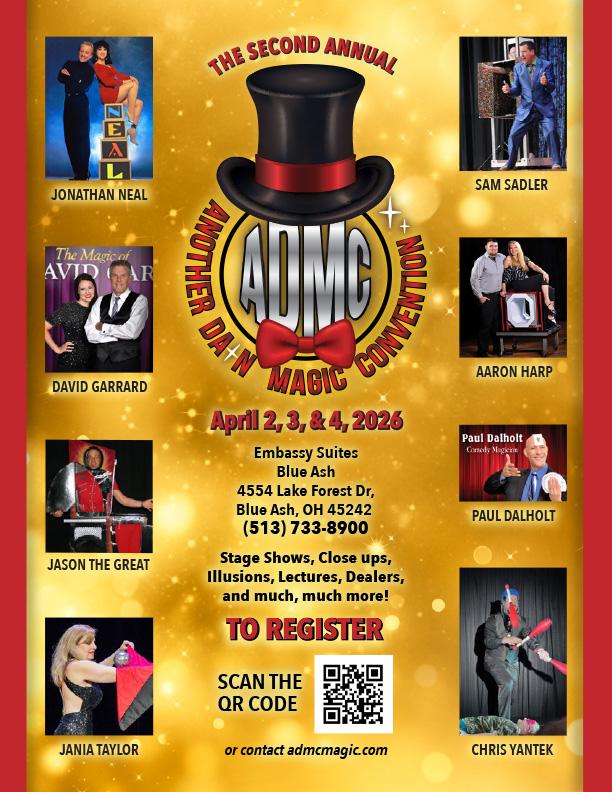 Schedule of Events – Another Darn Magic Convention 2026